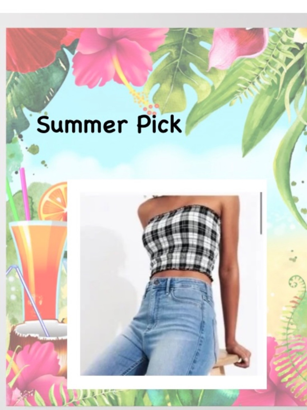 Hollister Tube Top/Size Medium